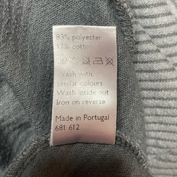 KIN BY JOHN LEWIS GRAY MOCK NECK LONG SLEEVE PULLOVER SWEATER - SIZE SMALL - Picture 6 of 10